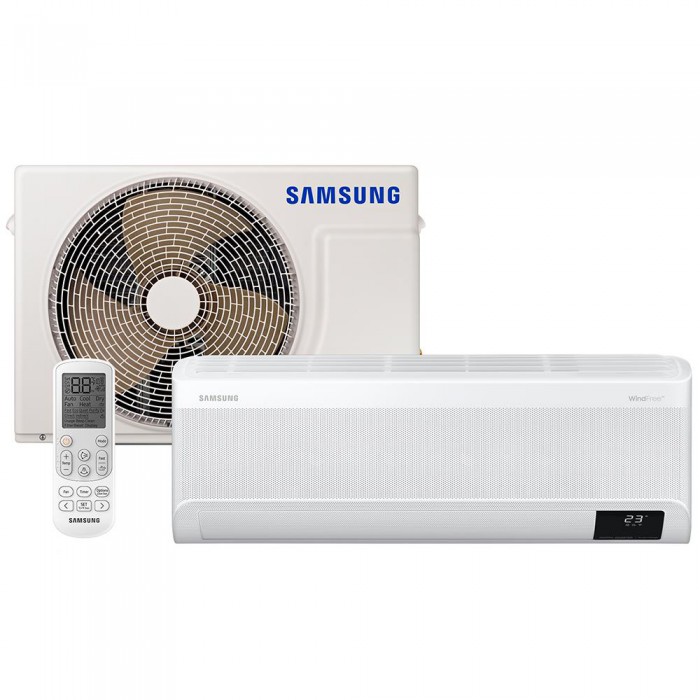 Ar-Condicionado Split Samsung Inverter WindFree AR09AVHABWK Frio 9.000 BTUs - 220V