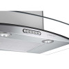 Coifa de Parede Fogatti Vidro Curvo Slim Inox - 80cm